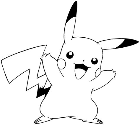 Pikachu coloring page 10