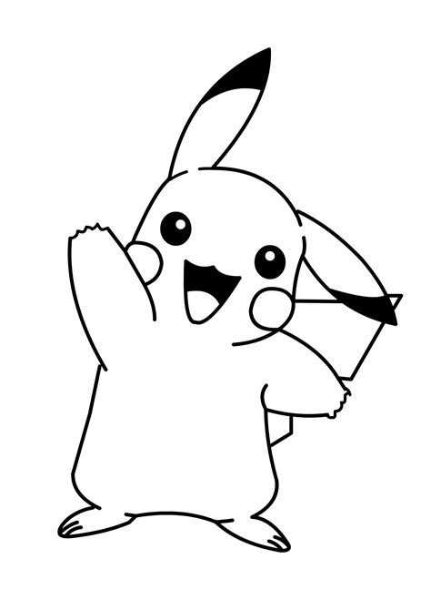 Pikachu coloring page 9