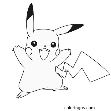 Pikachu Coloring Page 5