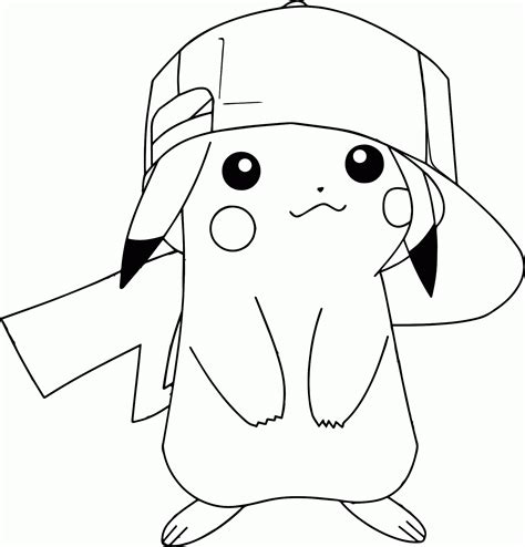 Pikachu Coloring Page