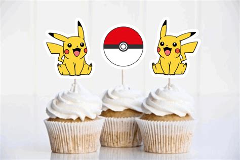 Pikachu Cupcake Topper