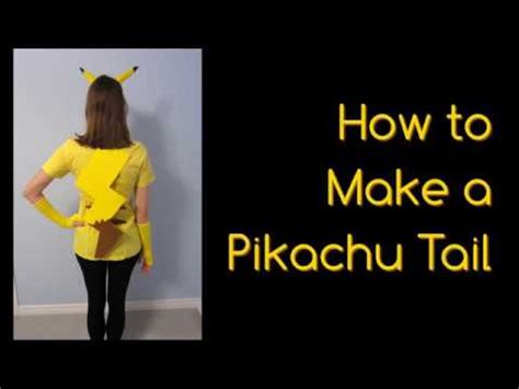 Pikachu ears and tail DIY 3