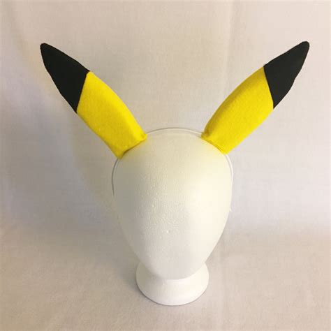 Pikachu ears and tail DIY 4