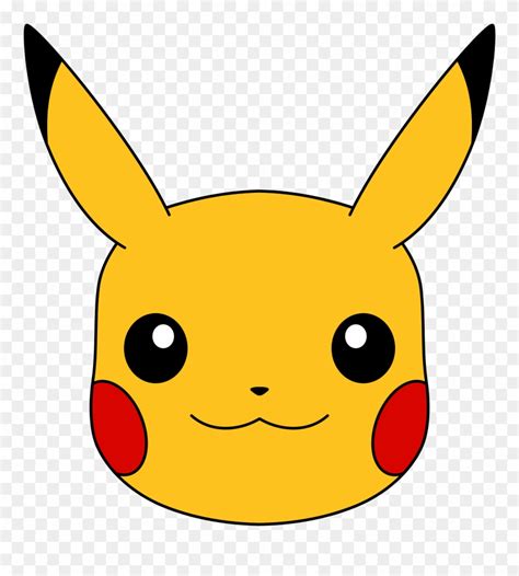 Pikachu Face Template 1