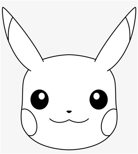 Pikachu face template with pokeball