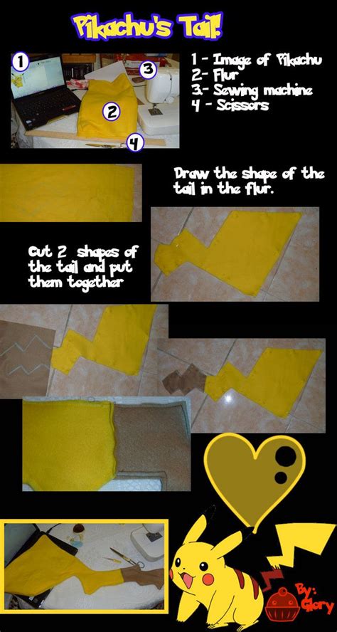 Pikachu tail tutorial