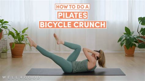 Pilates bicycle crunches