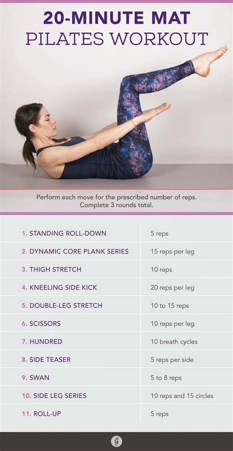 pilates workout printable