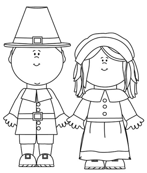 Pilgrim Coloring Template