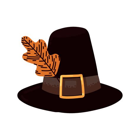 Vector Pilgrim Hat Template