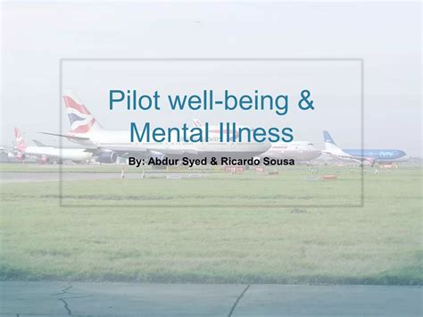 Pilot Well-being