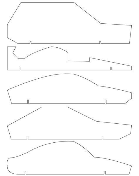 Pinewood Derby Car Template Gallery Image 1