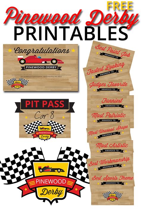 Pinewood Derby Flyer Template 4