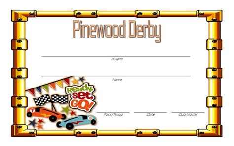 Pinewood Derby Flyer Template 6