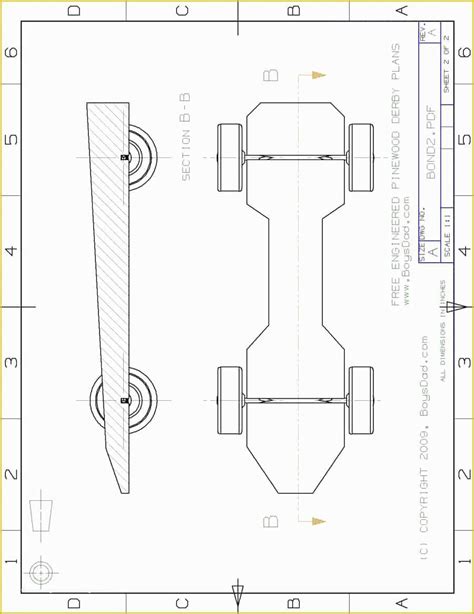 Pinewood Derby Template Gallery 1