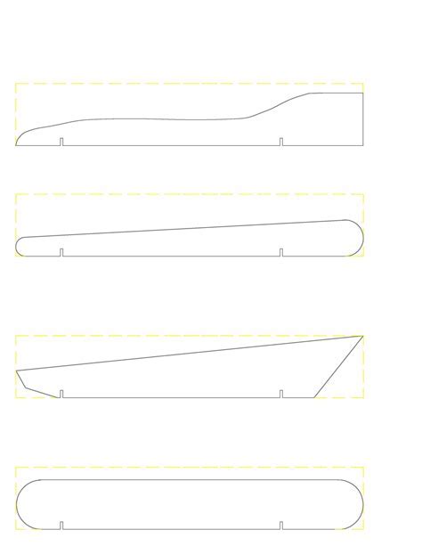 Pinewood Derby Template Print