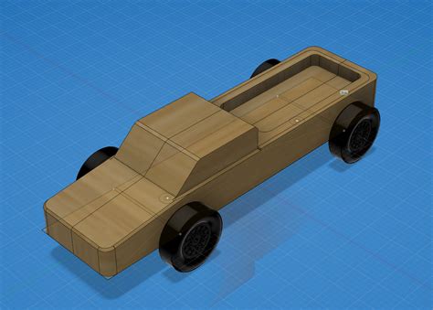 Pinewood Derby Truck Template Design 2