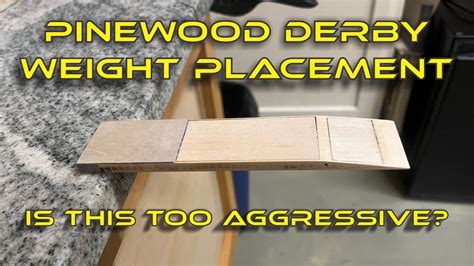 Pinewood Derby Weight Distribution