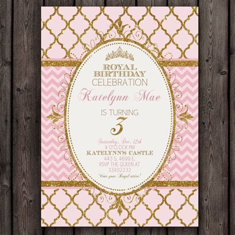 Pink and Gold Invitation Templates