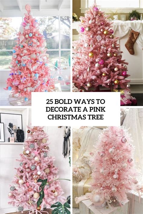 Pink and gold big and bold Christmas tree decoration