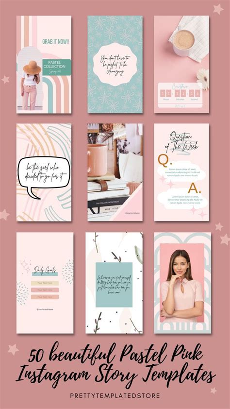 Pink Instagram Story Template Ideas