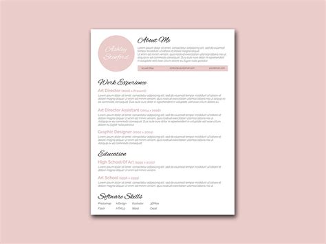 Pink Stunning Resume Template