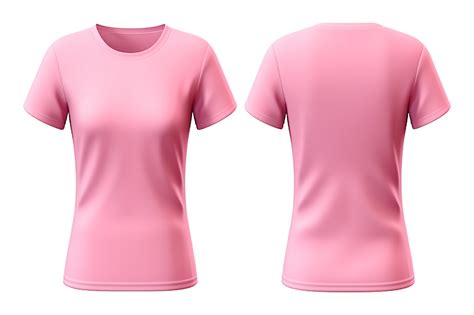 Pink T Shirt Template Design 4