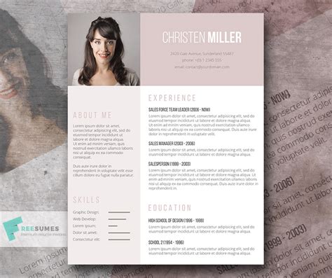 Pink Vintage Resume Template