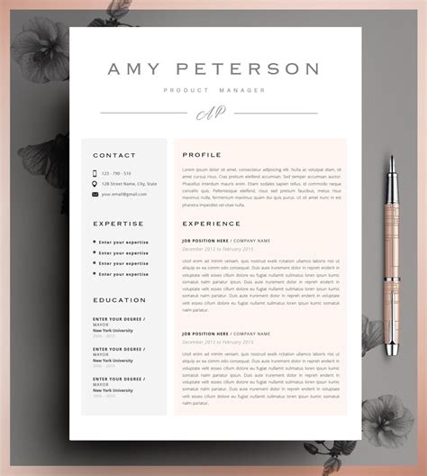 Pinterest Resume Template Example Free