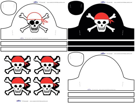 Pirate hat printables gallery 8