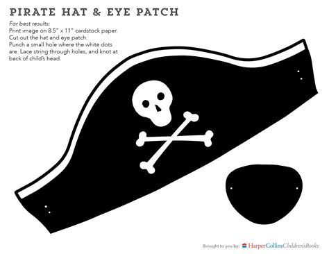 Pirate hat printables gallery 9