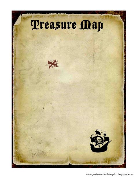 Pirate Map Template 2