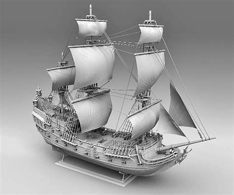 Pirate Ship 3D Print Model