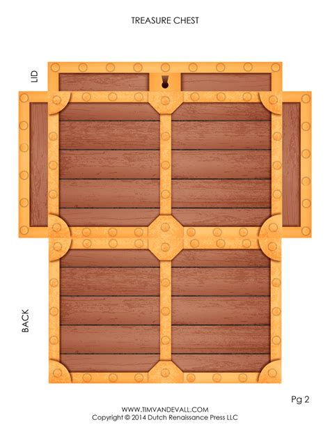 Pirate's Treasure Chest Template