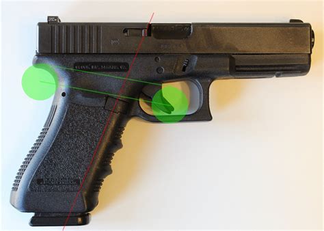 A pistol with an ergonomic design