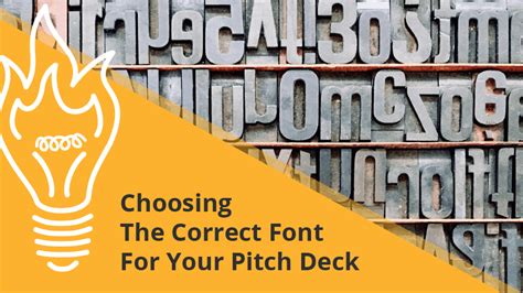 Pitch Deck Fonts and Typography