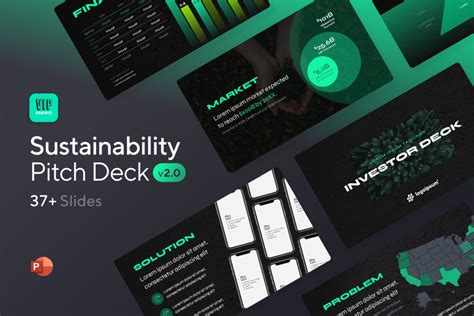 Pitch Deck Template for Sustainability Startups