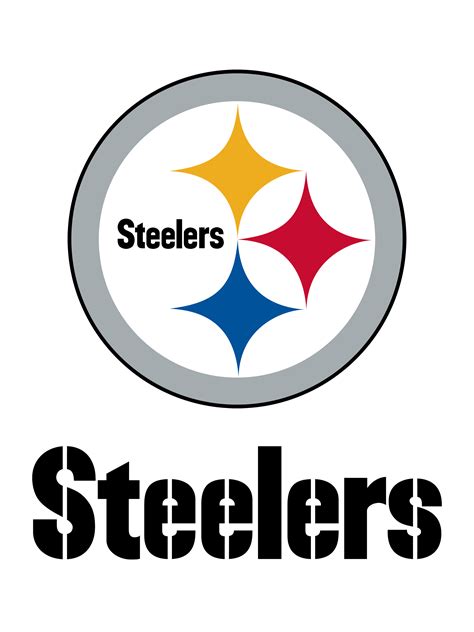 Pittsburgh Steelers logo with a yellow and black background