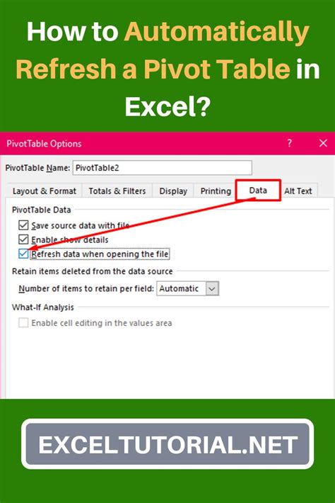 Pivot Table Refresh Automation