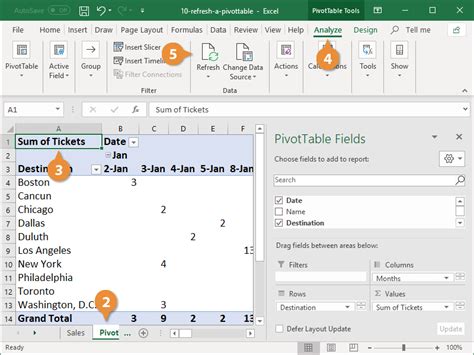 Pivot Table Refresh Tools