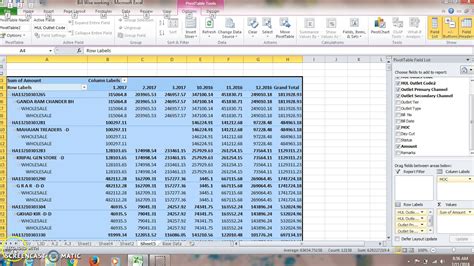 Pivot Table Shortcut