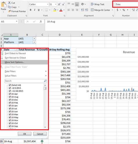 Pivot Table Sorting by Date