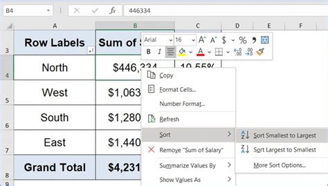 PivotTable Sort Gallery