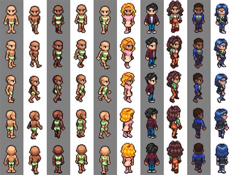 Pixel Art Character Template Design Tools