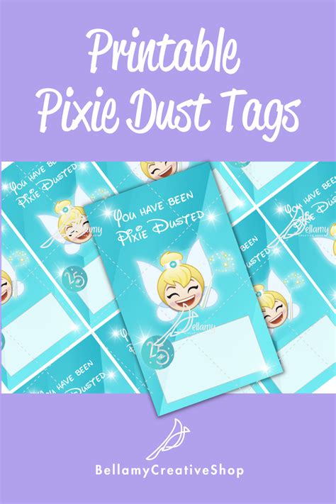 How to Use the Free Pixie Dust Tags Printable