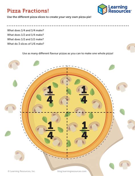 Pizza Fractions Printable