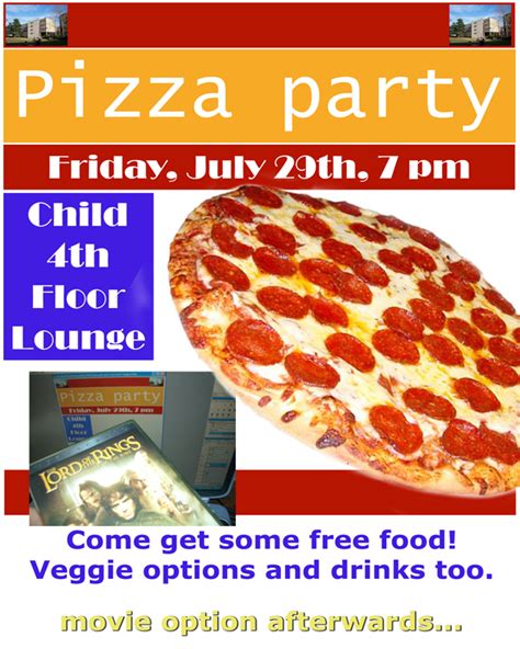 Pizza Party Flyer Call-to-Action