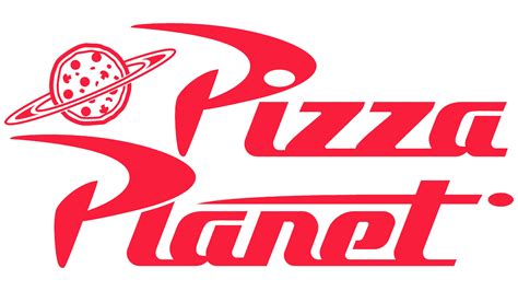 Pizza Planet logo with circular shape