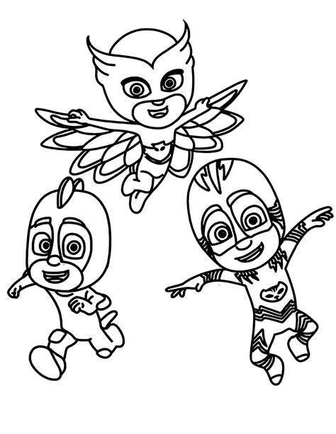 PJ Masks City Coloring Page