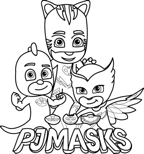 PJ Masks Coloring Pages for Kids Fun and Learning